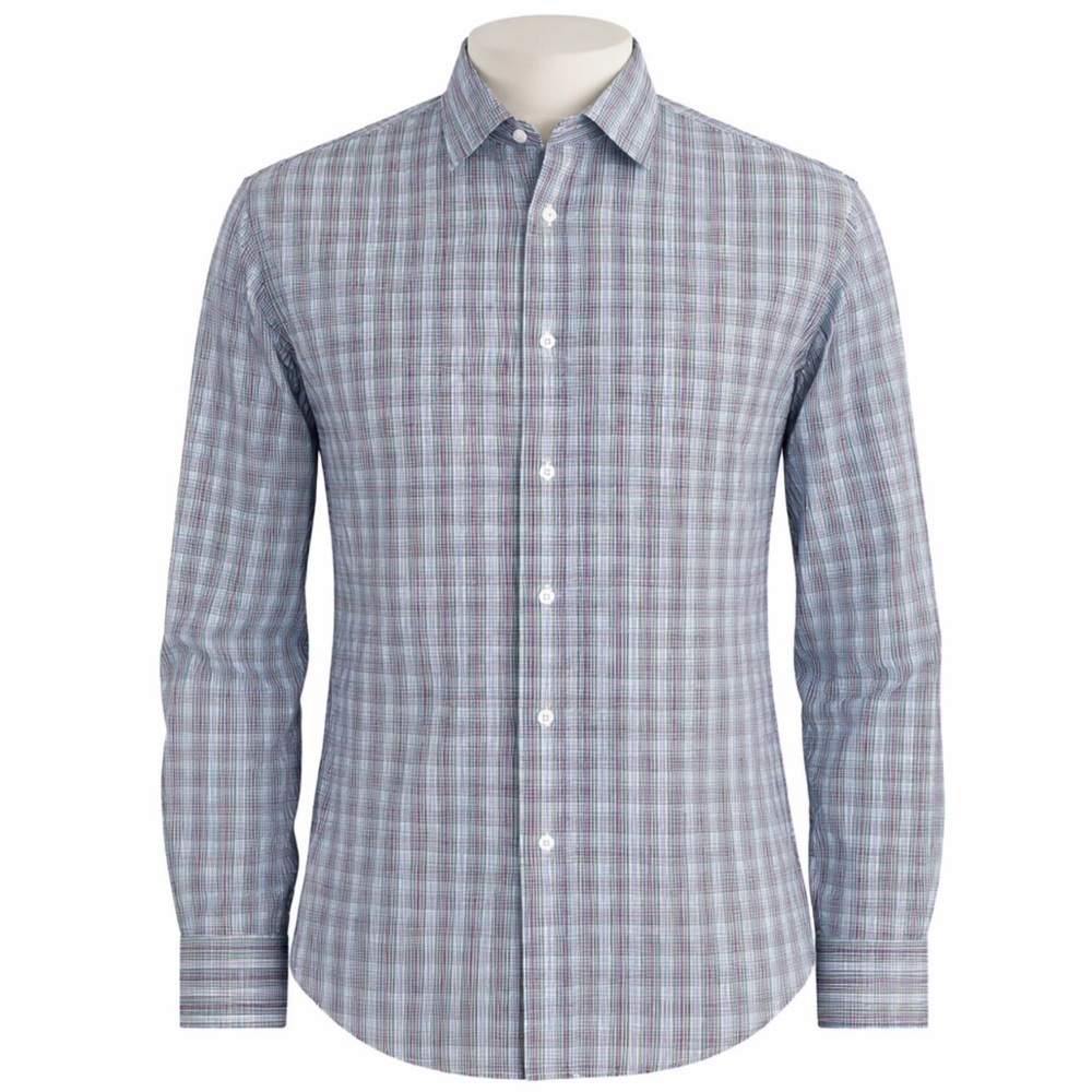 NWOT Esquire Mens Long Sleeve Button Down Performance Slim Fit 15 1/2 (32/22)